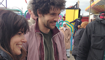 Behind the Scenes The Laughing King Colin Morgan with Director Lindy Heymann